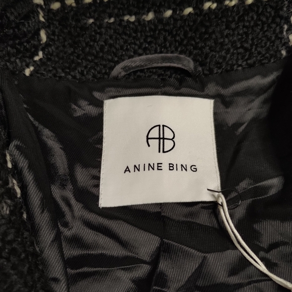 NWT Anine Bing - Norma Coat in Black Plaid - Picture 5 of 12